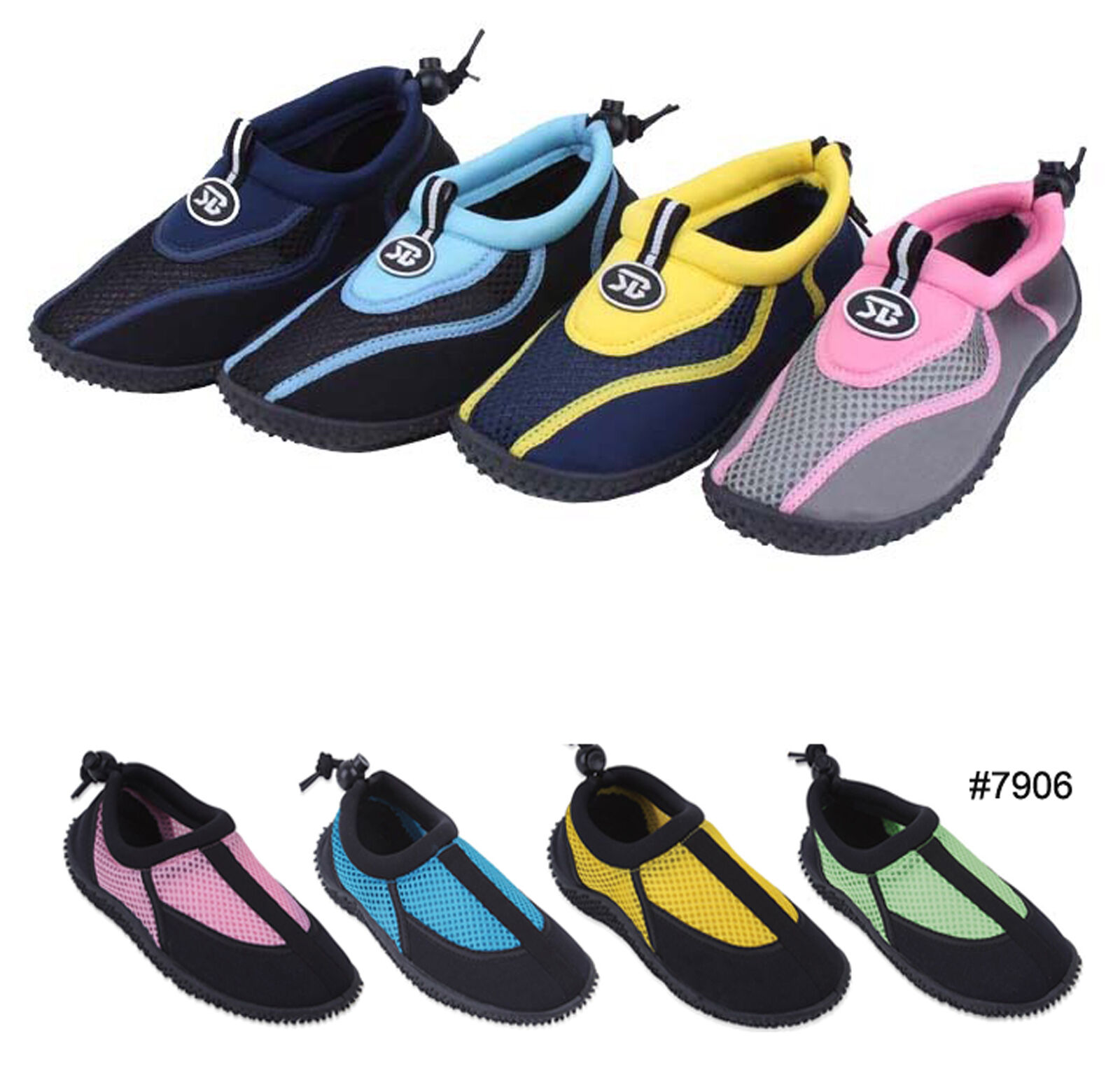 New Childrens Kids Boys Girls Slip On Water Shoes/aqua Socks/pool Beach,4 Colors